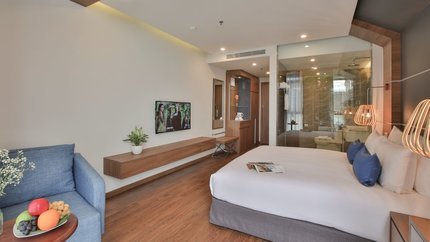 Phòng được thiết kế đón ánh sáng tự nhiên