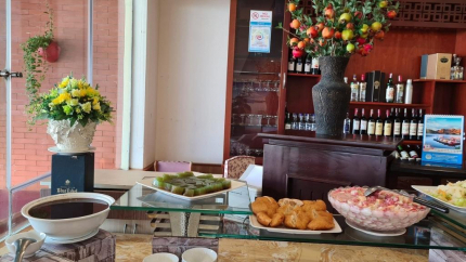 Quầy Buffet tại khu nghỉ dưỡng Haiduong Intourco Vũng Tàu