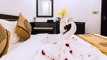 Giường ngủ rộng rãi, tạo cảm giác dễ chịu