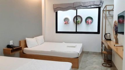 Phòng được thiết kế tối giản