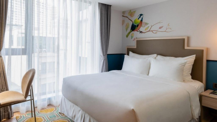 Phòng Deluxe City View tại Hanoi Le Jardin 4 sao