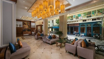 Sảnh được thiết kế sang trọng