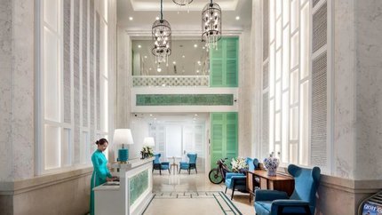 Khu vực sảnh lễ tân sang trọng