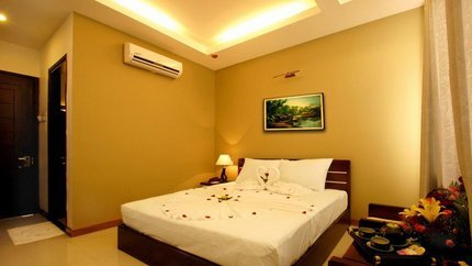 Phòng được thiết kế đơn giản nhưng đầy đủ tiện nghi