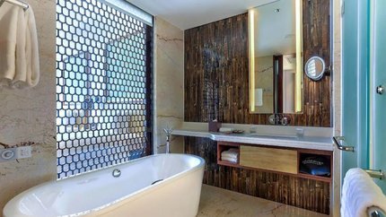 Phòng tắm thiết vừa giản đơn vừa hiện đại