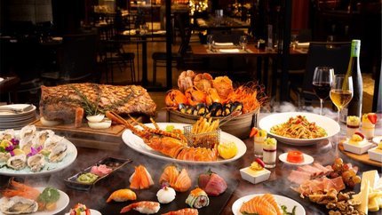 Quầy buffet hải sản