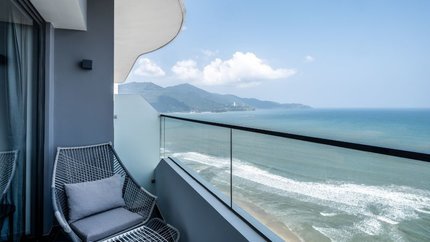 Ban công có view hướng ra biển rất đẹp