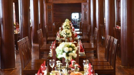 Không gian nhà hàng tại Khu nghỉ dưỡng 3* Him Lam Điện Biên