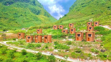 Thiết kế độc đáo các bungalow tại resort