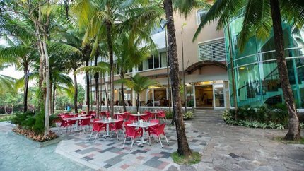 Sảnh cafe ở ngoài trời