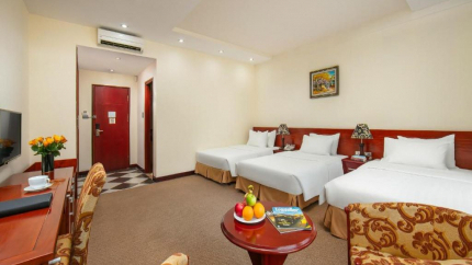 Phòng Triple/Family Khách sạn Hoa Đào