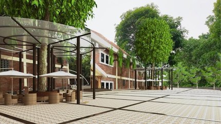 Khuôn viên tại resort