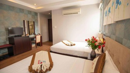 Phòng với 2 giường đôi