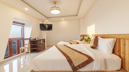 Căn phòng với không gian rộng rãi