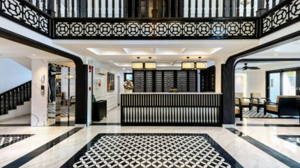 Sảnh chờ tại khu nghỉ dưỡng Coco River