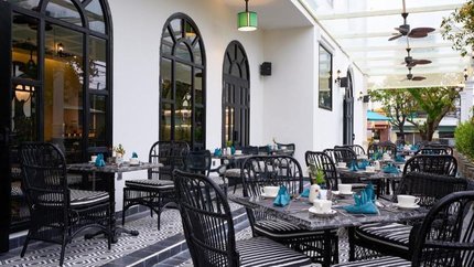 Không gian cafe thoáng đãng