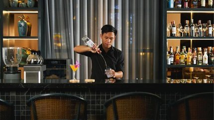 Quầy bar trong khách sạn