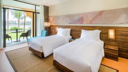 Hạng phòng Connecting với view vườn