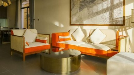 không gian phòng khách tại Villa 2 phòng ngủ