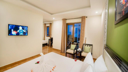 Phòng Family with Balcony Hoi An Rose Garden Hotel 3*