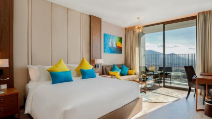 Phòng Family Studio Ocean View Khách Sạn Holi Panorama Nha Trang 4 Sao