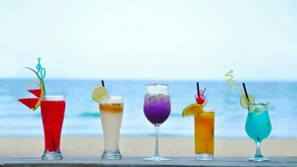 Đồ uống bày trí tỉ mỉ, đẹp mắt