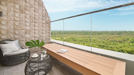 Ban công hạng One King Bed One Bedroom Suite Room