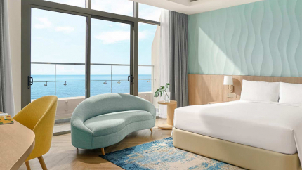 Phòng ngủ hạng Blue Suite Two Bedroom