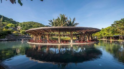 Không gian khu vực tắm bùn