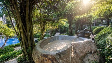 Khu tắm bùn của resort