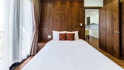 Phòng nghỉ được thiết kế ấm cúng