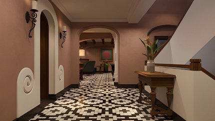 Khu vực sảnh tầng trên