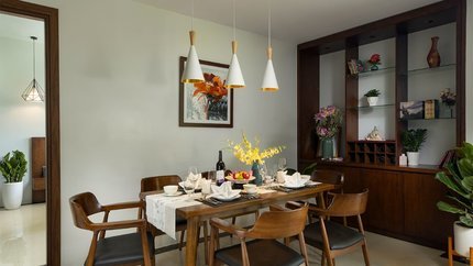 Không gian phòng bếp sang trọng