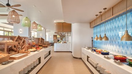 Quầy line buffet đa dạng
