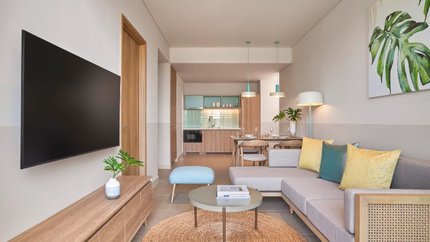 Phòng khách đầy đủ tiện nghi