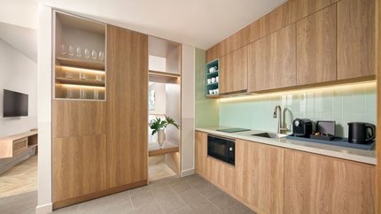 Khu vực bếp đầy đủ tiện nghi