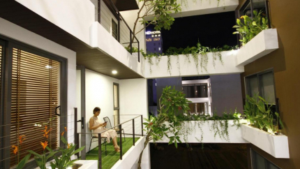 Không Gian Khách Sạn John Boutique Villa