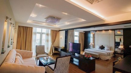 Không gian phòng rộng lớn với đầy đủ tiện nghi