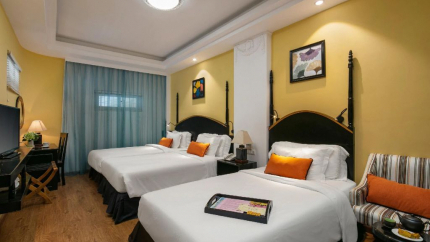 Deluxe Double Twin Phòng Deluxe Double Twin Kén Hotel