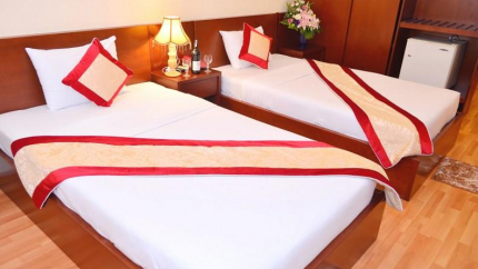 Phòng ngủ Khách sạn Á Châu Cần Thơ
