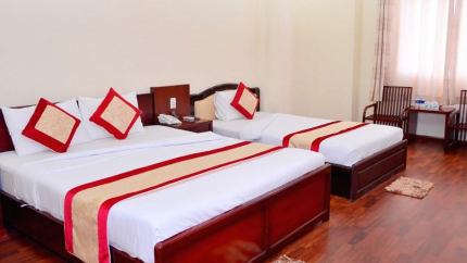 Phòng ngủ Khách sạn Á Châu Cần Thơ