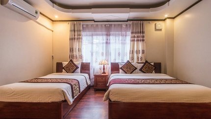 Không gian của phòng Deluxe Triple