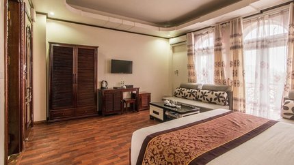 Không gian rộng rãi tiện nghi của phòng VIP