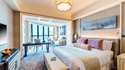 Phòng nghỉ với khu làm việc riêng