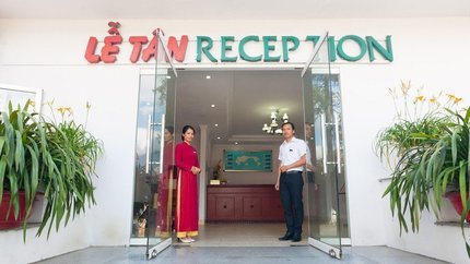 Khu vực sảnh lễ tân của khách sạn