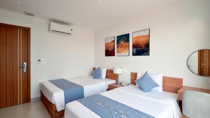 Phòng được trang trí rất bắt mắt