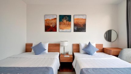 Giường Twin thoải mái, sang trọng