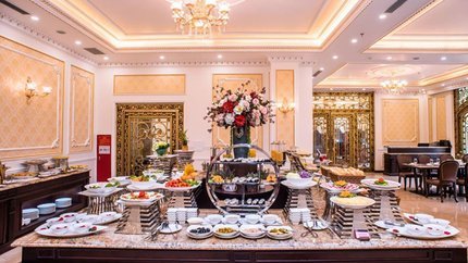 Quầy phục vụ buffet sáng