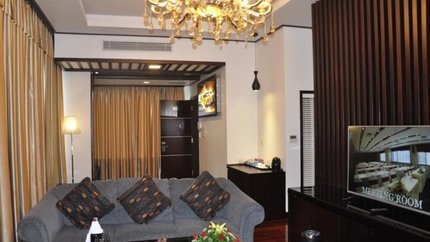 Phòng được thiết kế vừa hiện đại vừa sang trọng