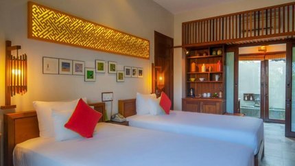 Phòng được trang trí đơn giản